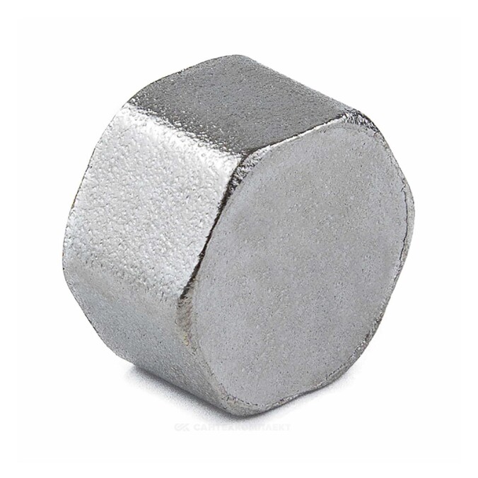 Заглушка латунь никель Ду 40 (1 1/2") ВР 9016 ГОСТ 32585-2013 Aquasfera 9016-05