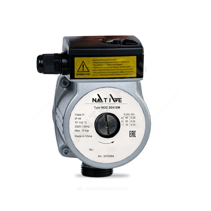 Насос циркуляционный с мокрым ротором NOZ 25/8 EM PN10 1х230В/50 Гц Native 2479386