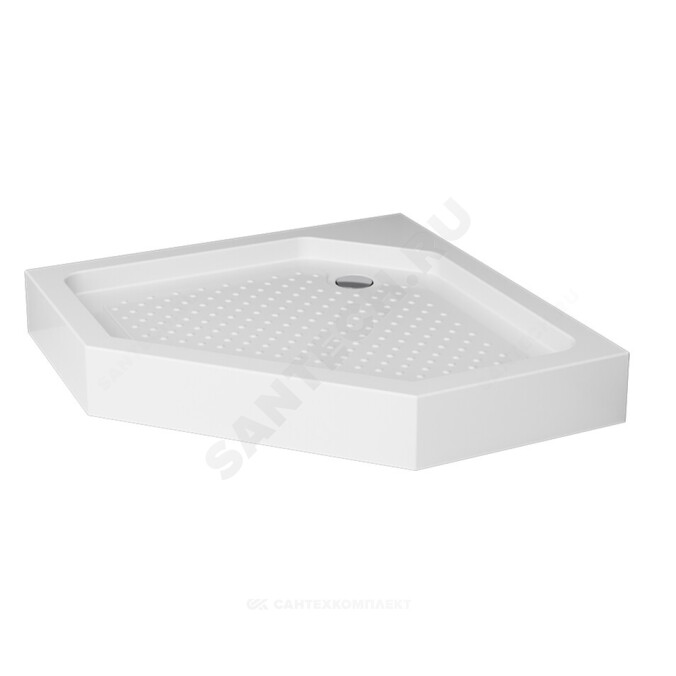 Поддон душевой акриловый пятиугольный Gem 900х900х140 белый AM.PM W90T-405-090WT