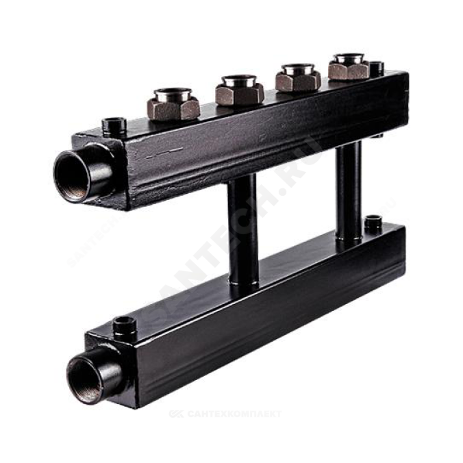 Коллектор котельной сталь до 360 кВт 1 1/2" ВР на 2 контура 1 1/2" нак/г м/о 125мм Дублер KK-40F ASKON 40F/125/40/2D