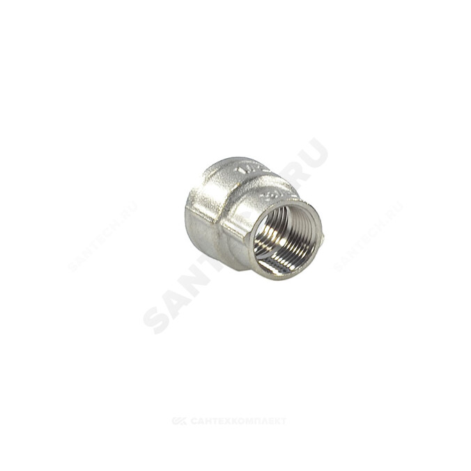 Муфта латунь никель переходная Ду 50х25 (2"х1") ВР/ВР FN122 SantechSystems